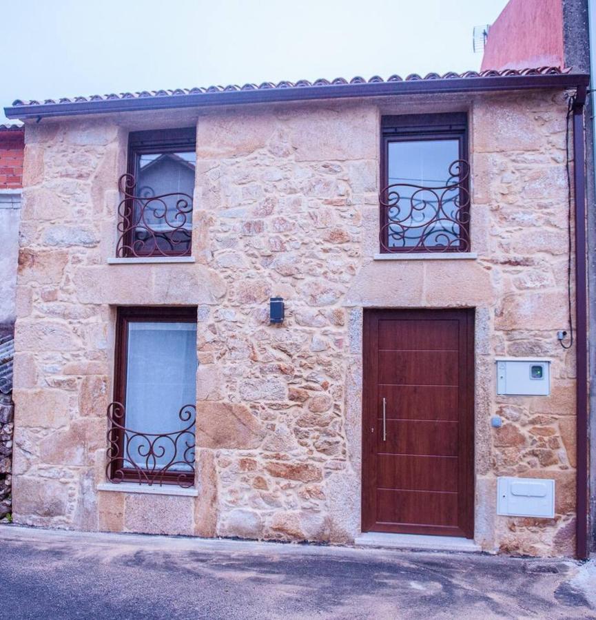 Casa Brétema en 1ª línea de playa Vila Boiro Exterior foto